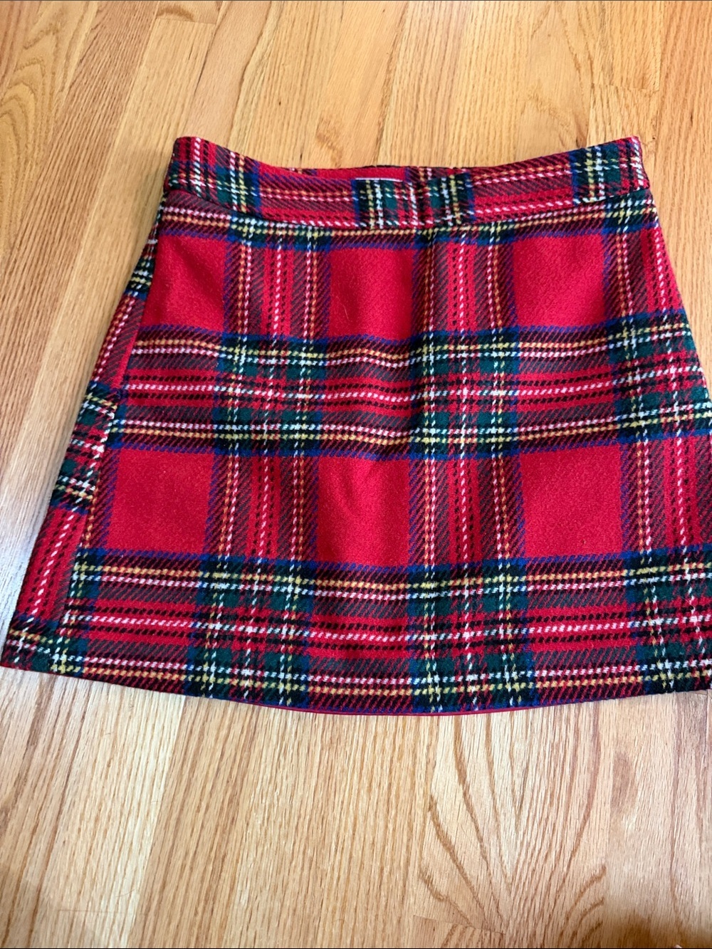 Mud Pie Red Tartan Mini Skirt